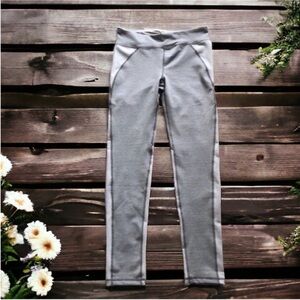 Aeropostale Live Love Dream Grey Striped Leggings